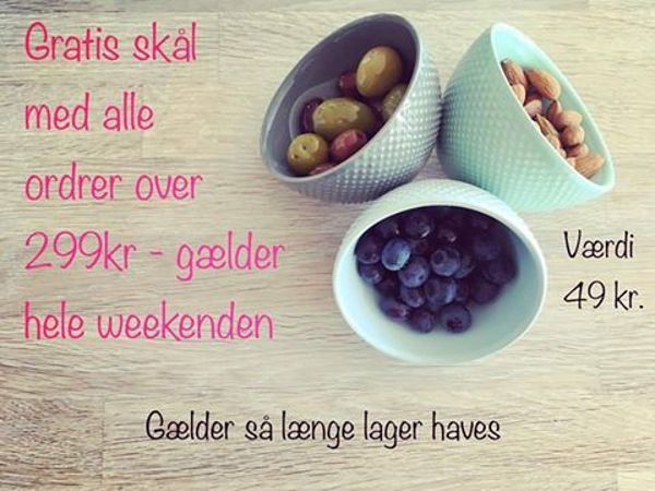 Gratis gave med alle ordrer hele weekenden