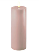 Real Flame LED Lys  - Deluxe Homeart - Rose - Bloklys 7,5x20cm