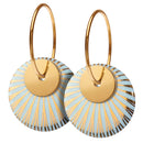 Splash Duo øreringe - Scherning - Cloud Blue/Gold