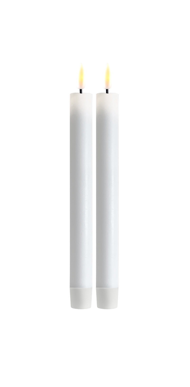 Real Flame LED Lys  - Deluxe Homeart - Hvid - Æske m/2 stk.