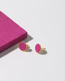 Pink 10 mm - Ørestikker - Hartgut.buntbeton - Forgyldt