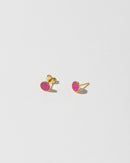 Pink 6 mm - Ørestikker - Hartgut.buntbeton - Forgyldt