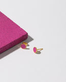 Pink 6 mm - Ørestikker - Hartgut.buntbeton - Forgyldt