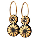 Bloom Dotty øreringe - Scherning - Black/Gold