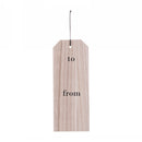 Store gavemærker fra Bloomingville lavet af kejsertræ - bagside