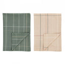 Viskestykker fra Bloomingville, Beige/Grøn, Sæt med 2 