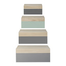 Opbevaringskasser fra Bloomingville, Grå og Mint