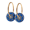 Flora øreringe - Scherning - Royal Blue