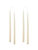 Hånddyppede lys fra Kunstindustrien, Offwhite, Pakke m/4