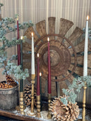 Real Flame LED Lys  - Deluxe Homeart - Bordeaux - Kertelys 38cm 2stk.