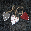 Hjerter med snor fra Madleys, Lille, Sæt m/3