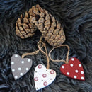 Hjerter med snor fra Madleys, Lille, Sæt m/3