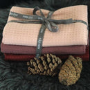 Viskestykker fra Madleys, Sæt m/3, Rose/Twiligt Mauve/Apple Butter