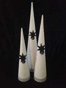 Sanded Cone fra OOhh Collection i hvid m/sort stjerne, Sæt