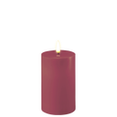 Real Flame LED Lys  - Deluxe Homeart - Magenta - Bloklys 7,5x12,5 cm