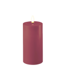 Real Flame LED Lys  - Deluxe Homeart - Magenta - Bloklys 7,5x15cm