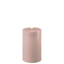 Real Flame LED Lys  - Deluxe Homeart - Rose - Bloklys 7,5x12,5 cm