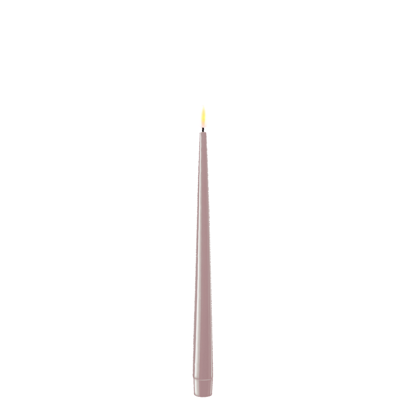 Real Flame LED Lys  - Deluxe Homeart - Rose - Kertelys 28cm 2stk.