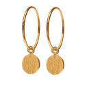 Spot øreringe - Scherning - Stor - Guld