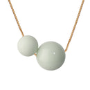 Glow Halskæde m/2 perler fra Scherning, Spearmint