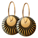 Splash Duo øreringe - Scherning - Black/Gold