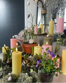 Real Flame LED Lys  - Deluxe Homeart - Lyse Gul - Bloklys 5x10 cm