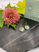 Splash øreringe - Scherning - Aquamarine/Gold