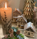 Teun Deko Julehuse m/lys - Bloomingville - 1 sæt af 3 julehuse