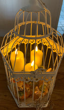 Real Flame LED Lys  - Deluxe Homeart - Lyse Gul- Bloklys 5x15 cm