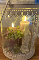 Real Flame LED Lys  - Deluxe Homeart - Lys Lilla - Bloklys 5x10 cm