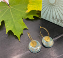 Splash Duo øreringe - Scherning - Aquamarine/Gold