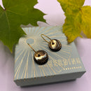 Splash øreringe - Scherning - Stor - Black/Gold