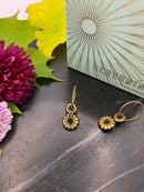 Bloom Dotty øreringe - Scherning - Black/Gold